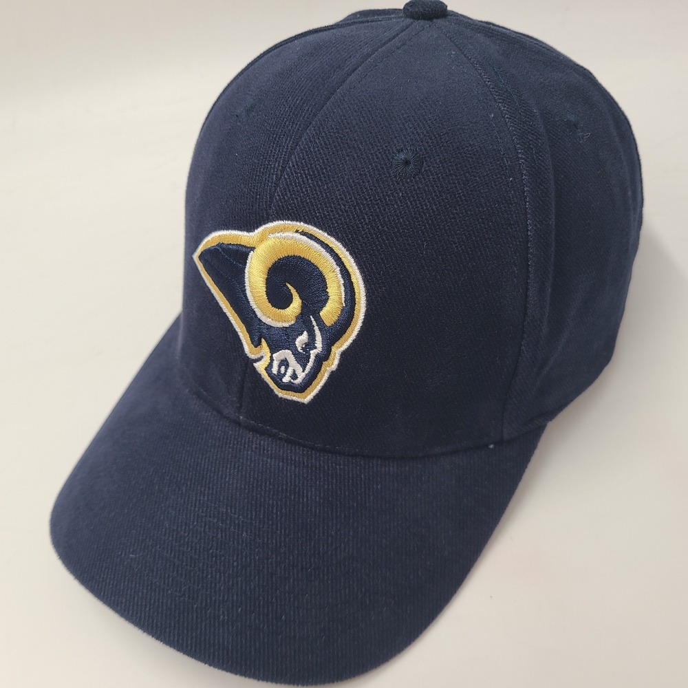 Vintage St Louis Rams Hat Adjustable Drew Pearson Blue Gold NFL Football *READ*